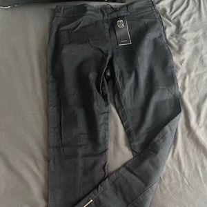 Piazza Sempione Split Hem Black Denim